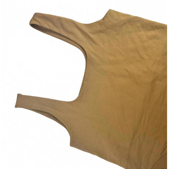 A New Day Women's Size Medium Seamless Tank Bodysuit Brown - Picture 3 of 6